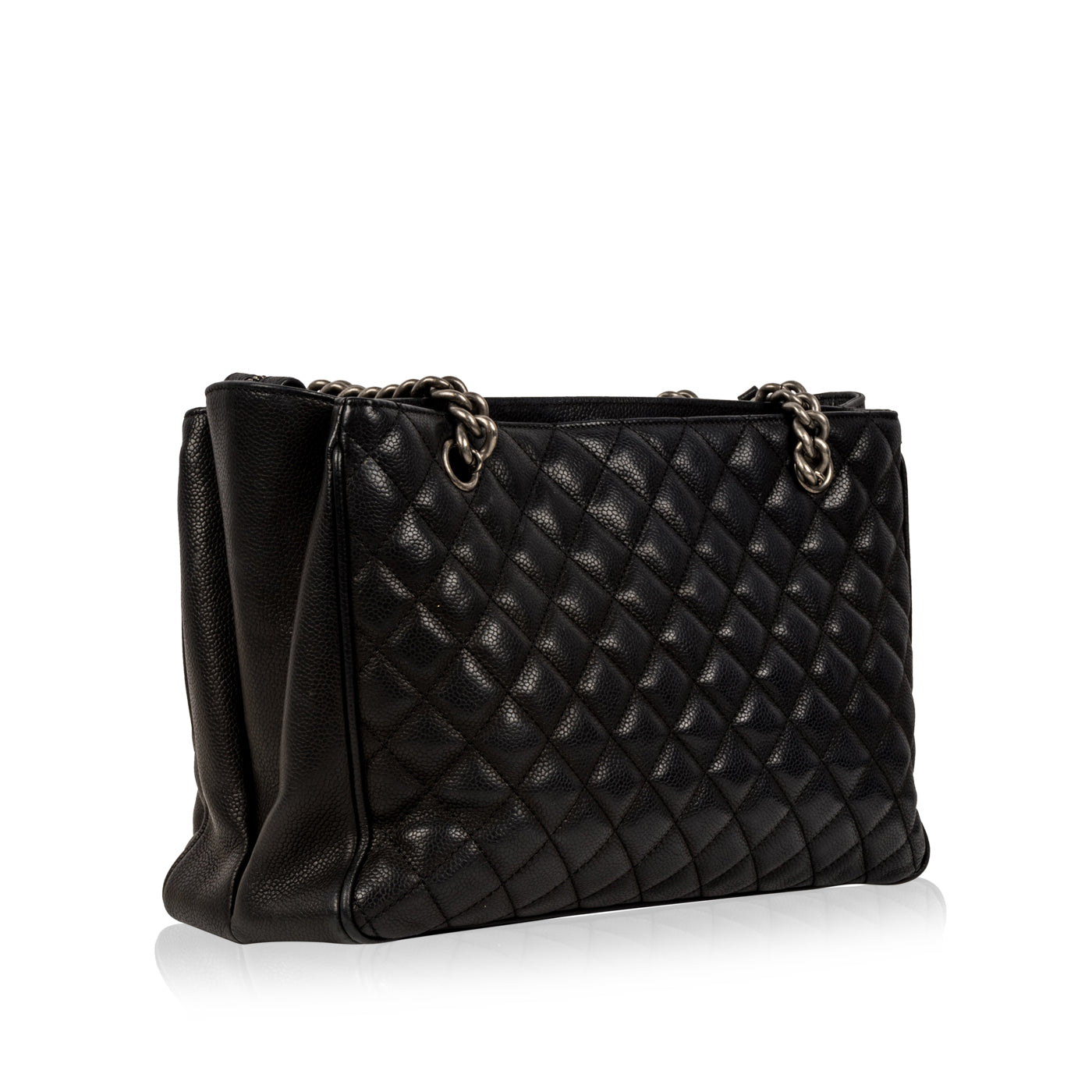 Chanel Chain Tote - Black - Caviar