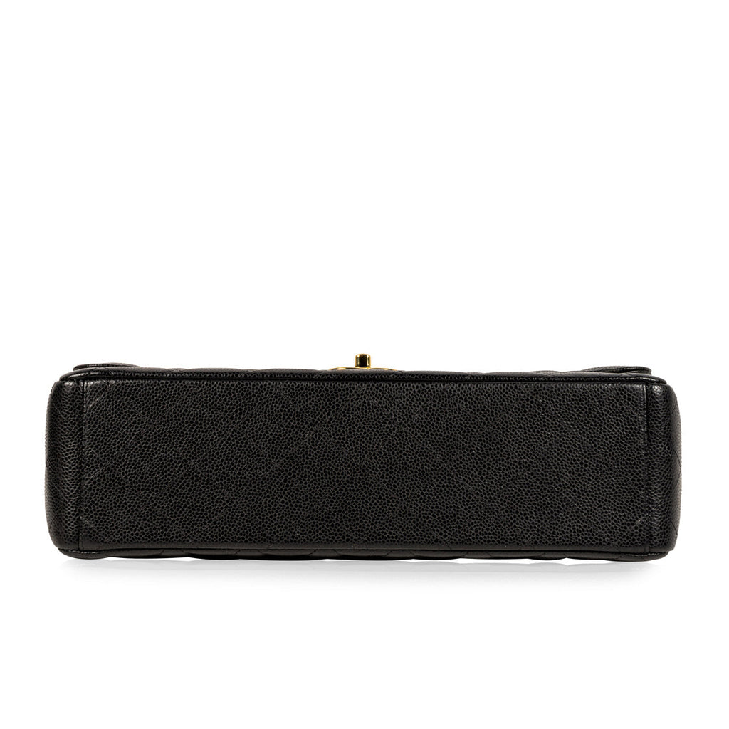 Classic Flap Bag Maxi - Caviar - Black - GHW
