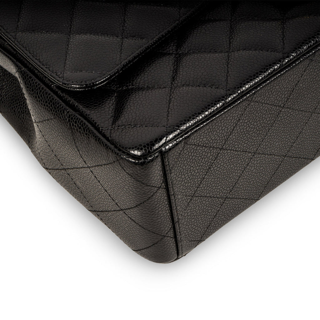 Classic Flap Bag Maxi - Caviar - Black - GHW