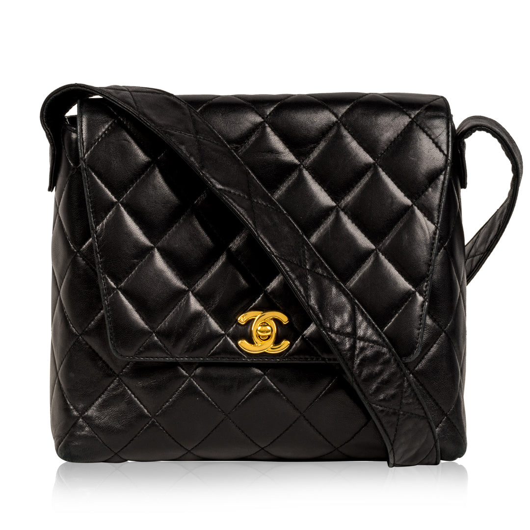 Vintage Lambskin Satchel Bag