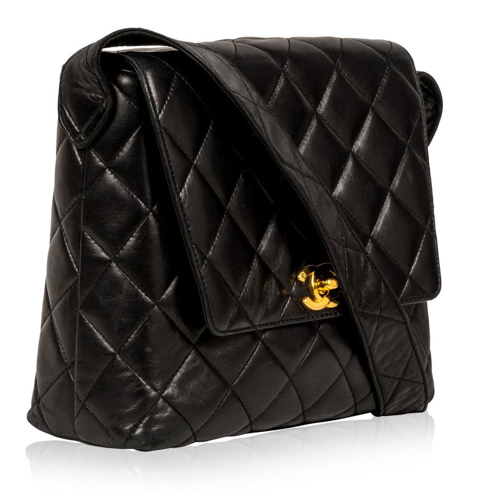 Vintage Lambskin Satchel Bag
