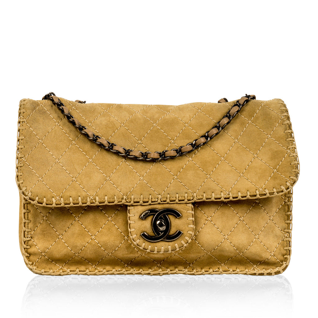 Nubuck Flap Bag
