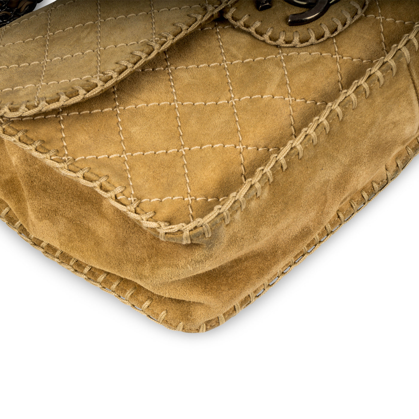 Nubuck Flap Bag