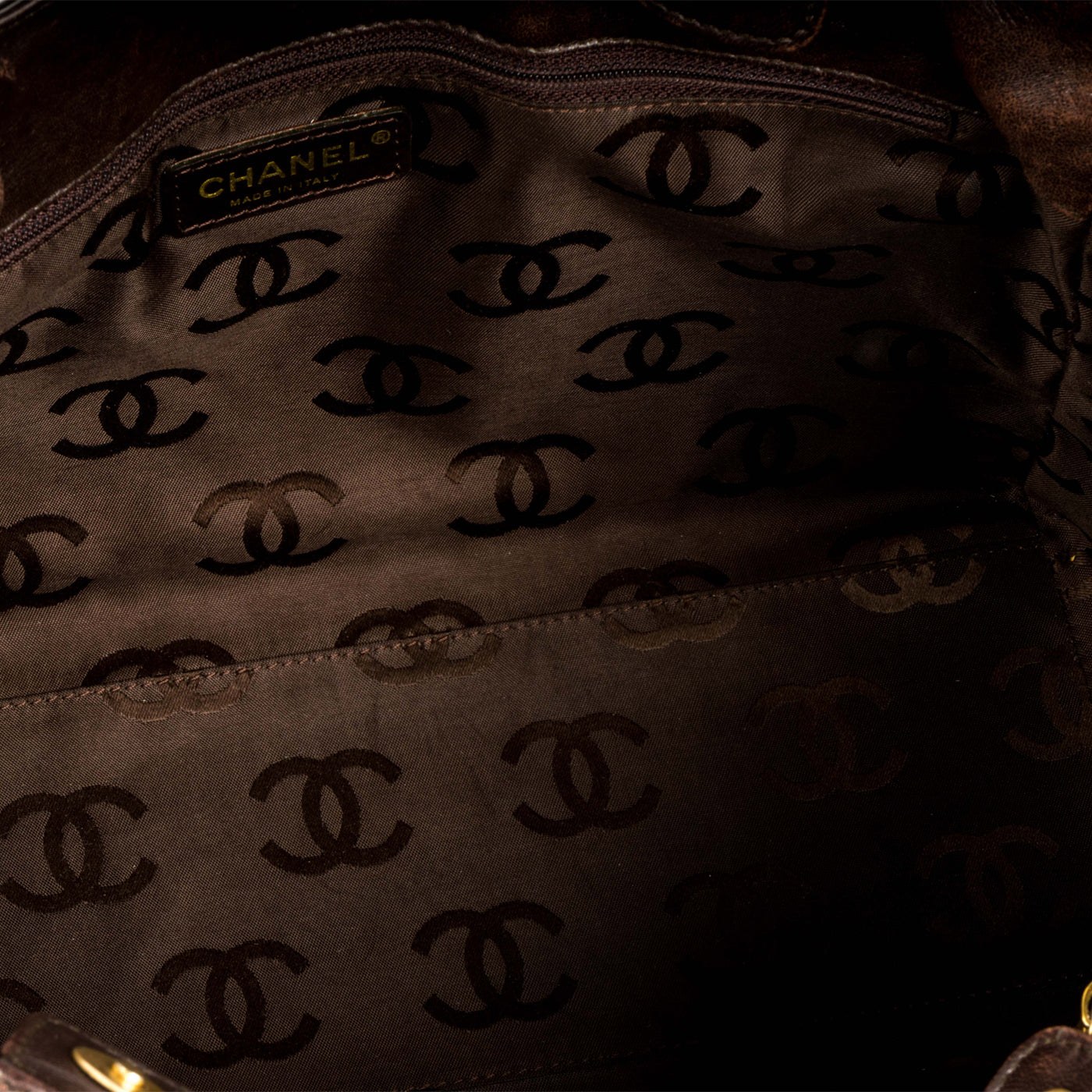 Shopping Tote Patent - Dark Brown
