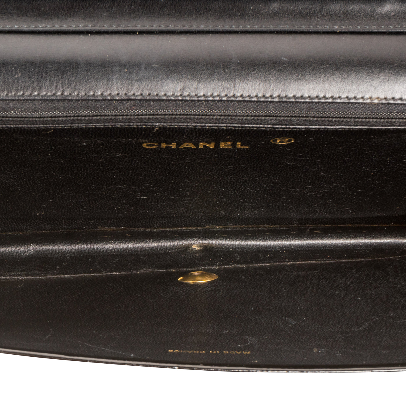Vintage Flap Bag - Black - Patent