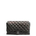 CHANEL Maxi 3 Accordion Flap Black Bag OUTLET FINAL SALE