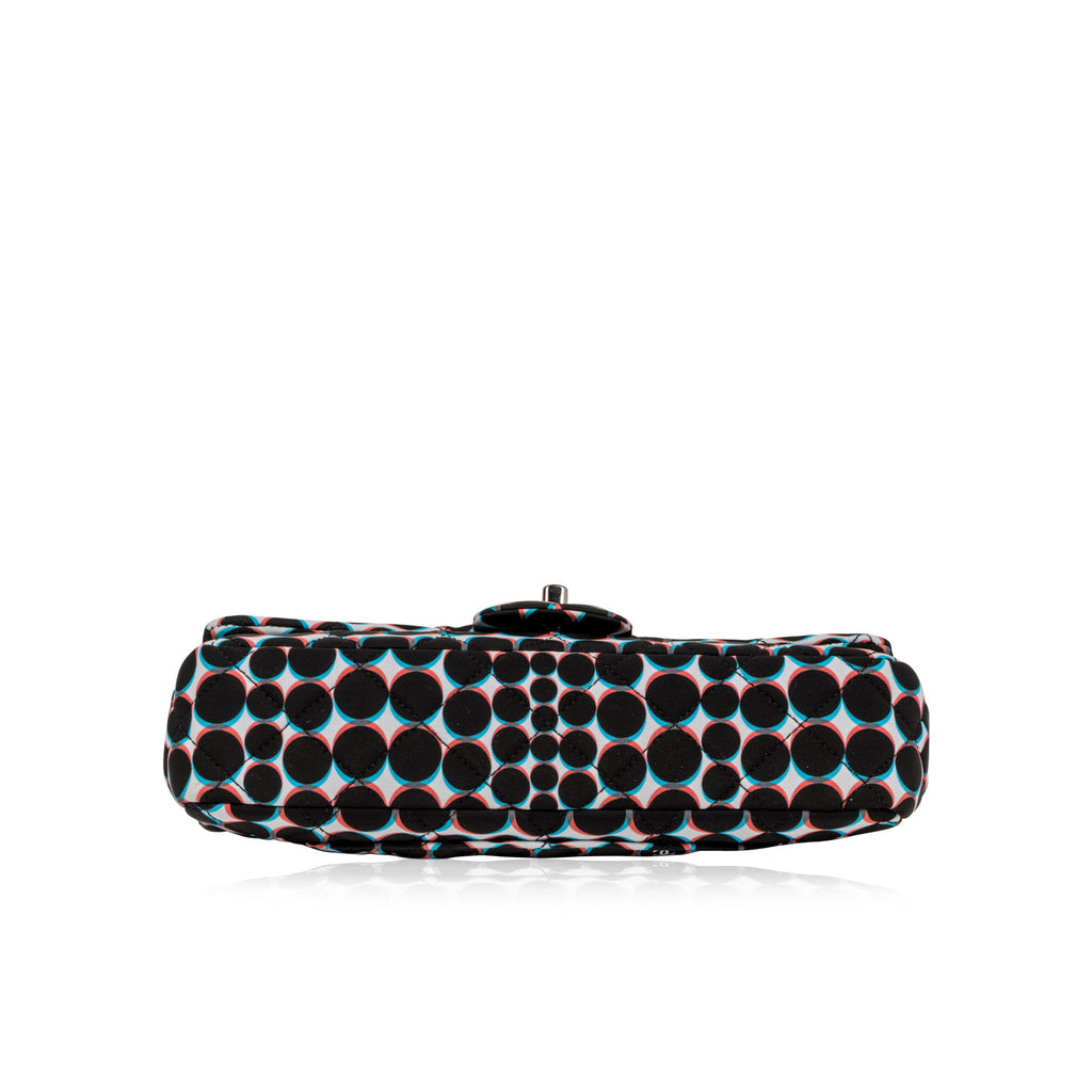 Chanel Polka-Dot Nylon Flap Bag