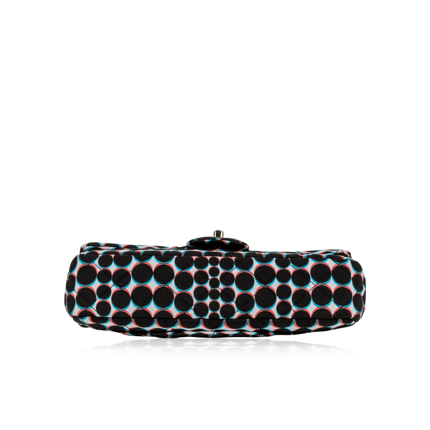 Chanel Polka-Dot Nylon Flap Bag