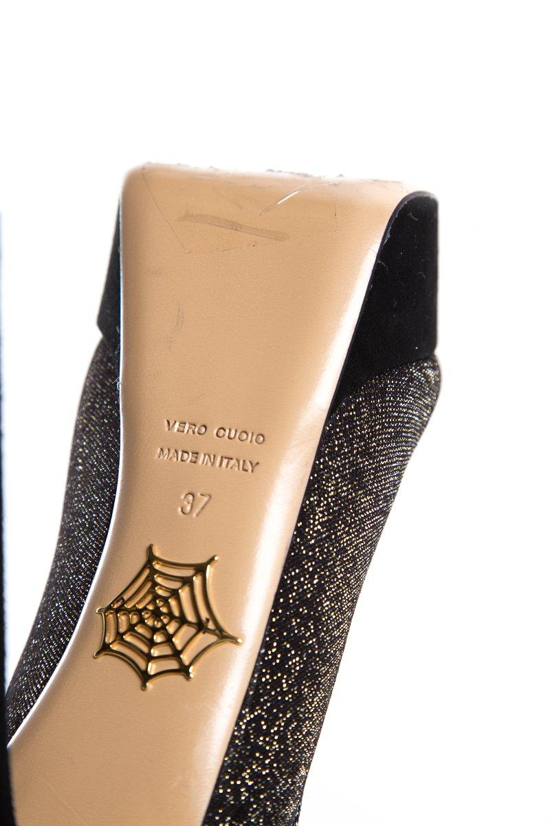 Charlotte Olympia Metallic Boots SZ 37