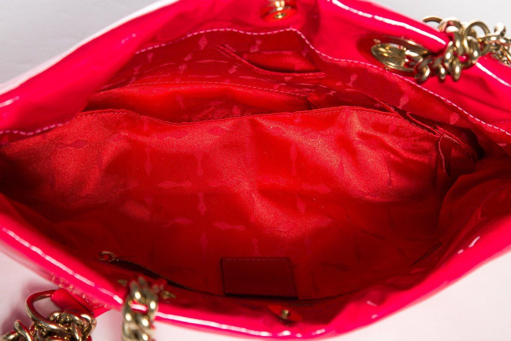 Christian Louboutin Hot Pink Patent Leather Shoulder Bag