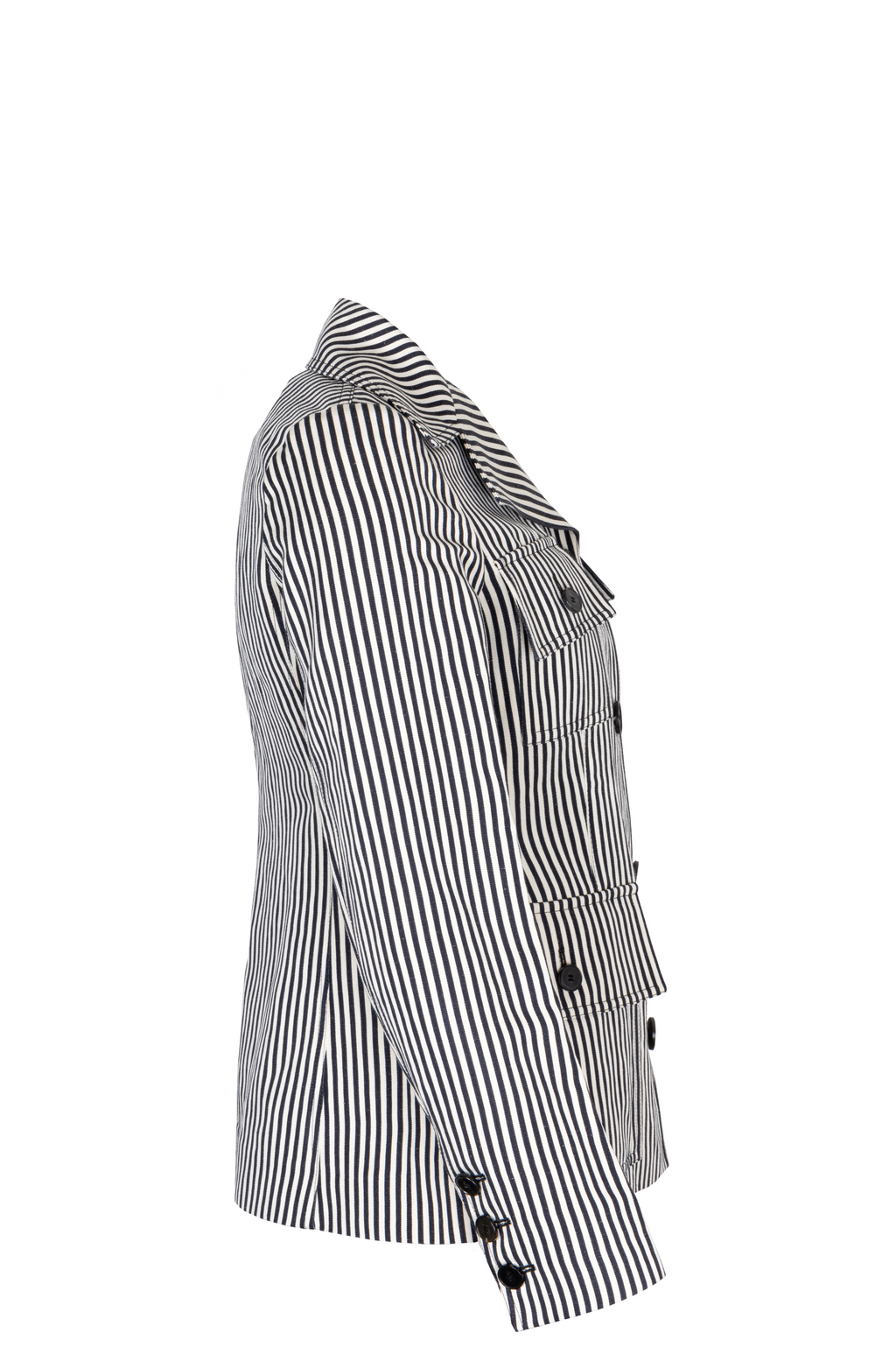 CHRISTIAN DIOR Jacket Striped Black White