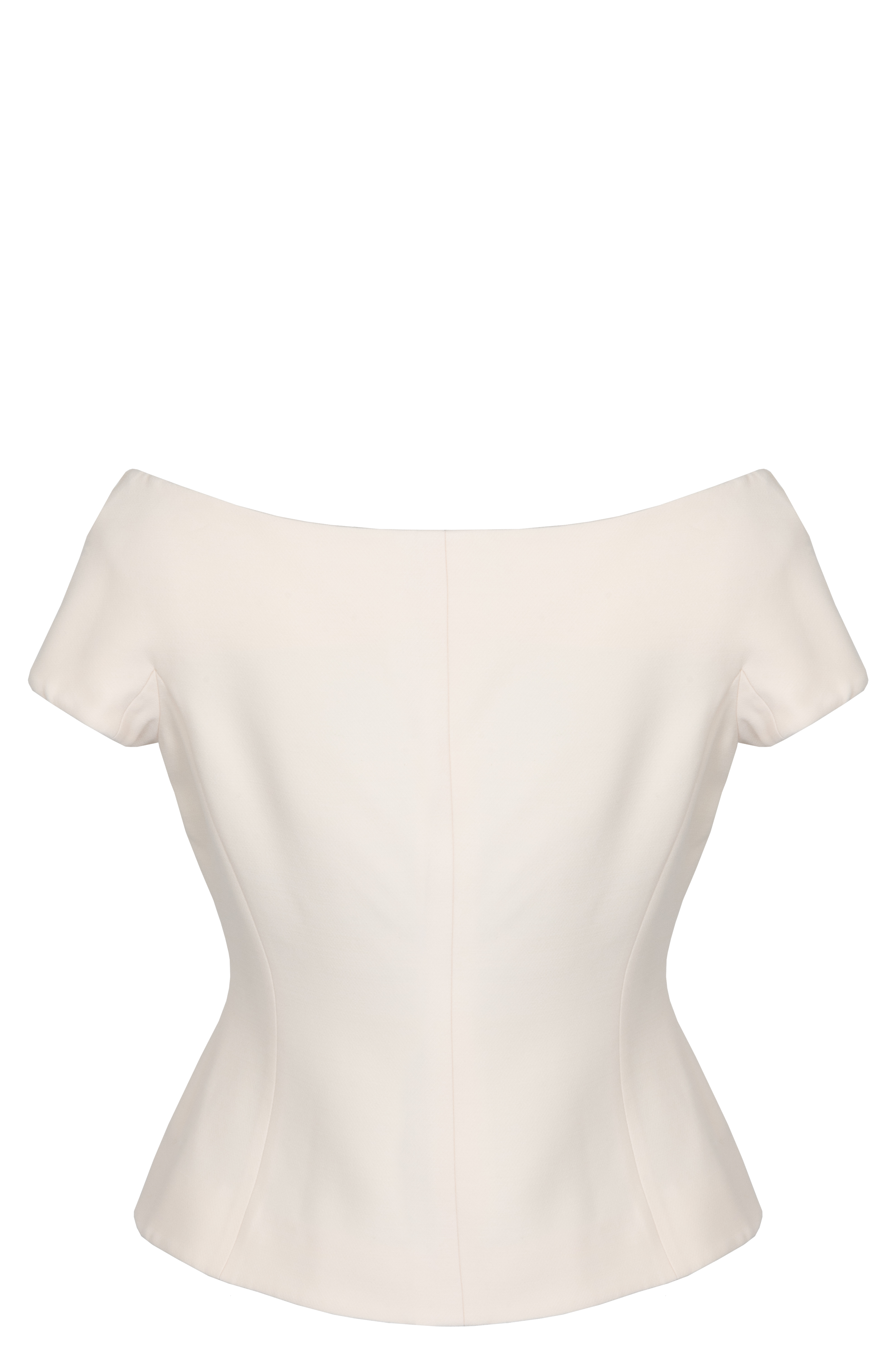 CHRISTIAN DIOR Off Shoulder Jacket Ivory