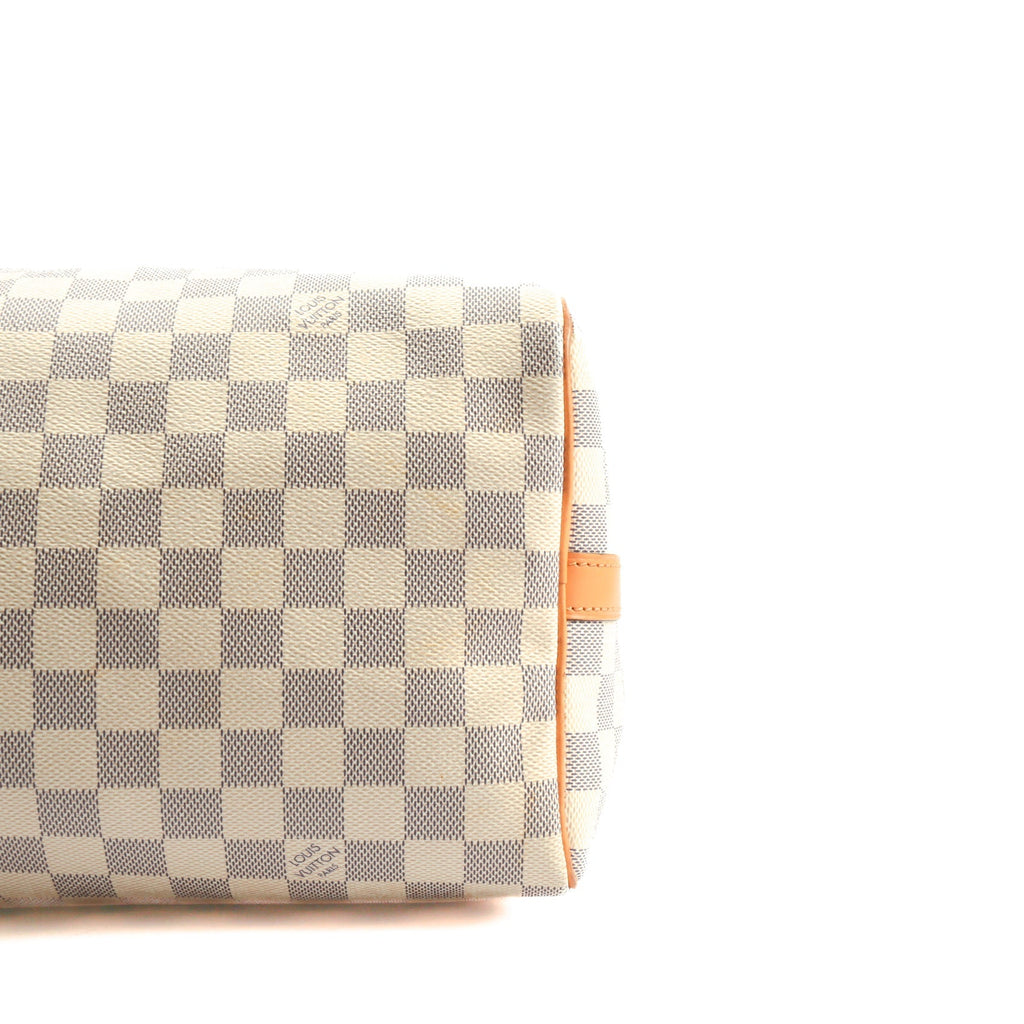 LOUIS VUITTON Speedy 30 Bandoulier Braided Damier Azur