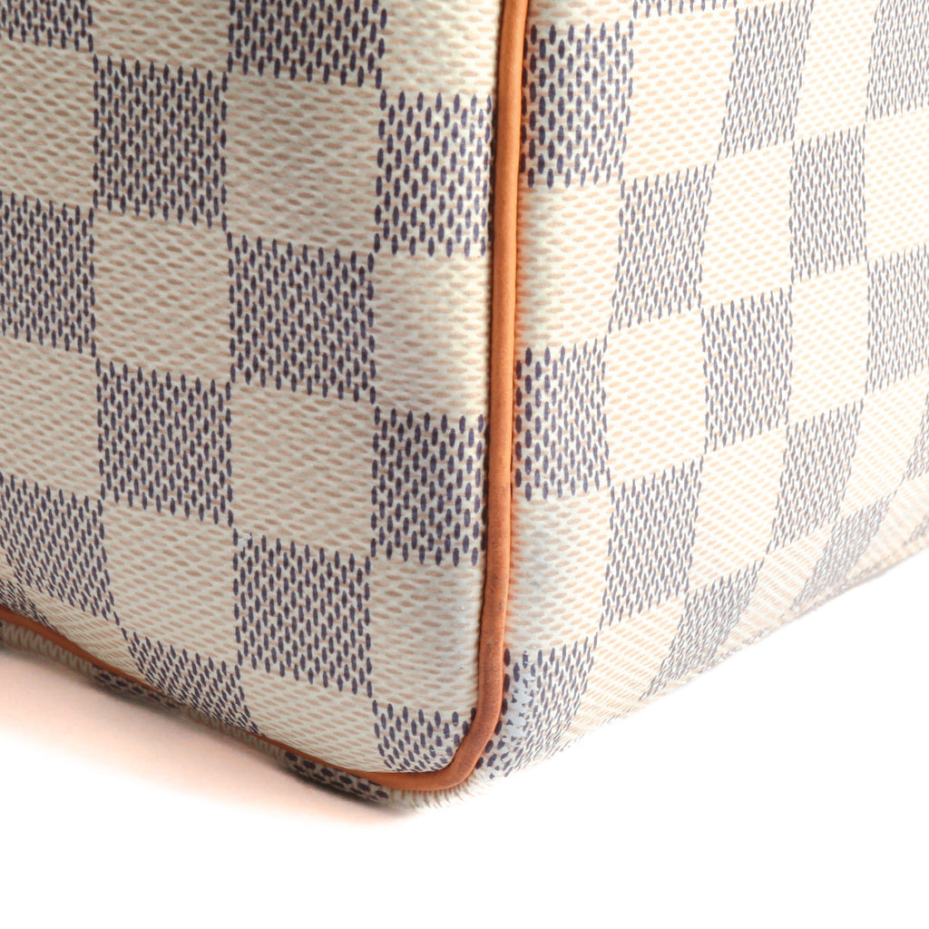 LOUIS VUITTON Speedy 30 Bandoulier Braided Damier Azur