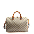 LOUIS VUITTON Speedy 30 Bandoulier Braided Damier Azur