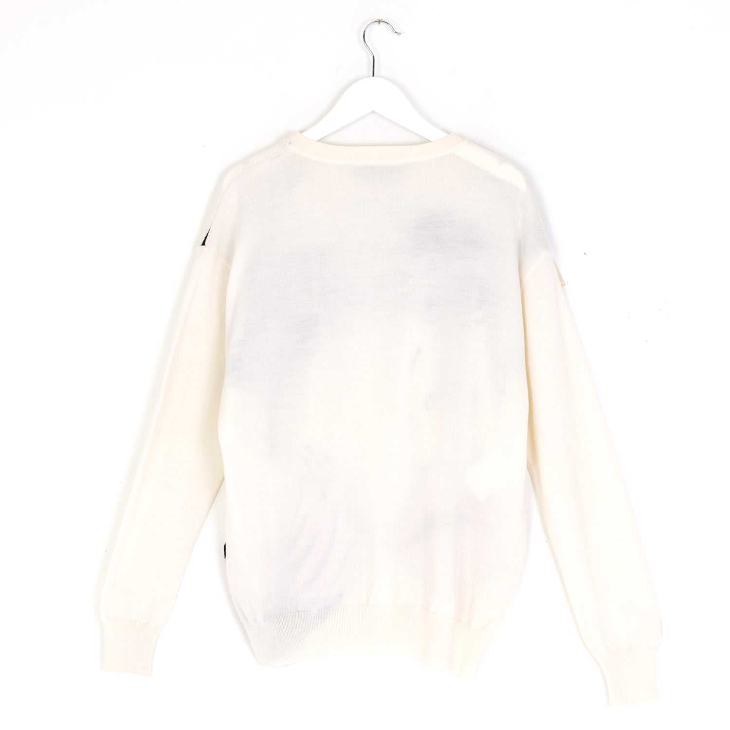 White Pop Art Knitted Sweater