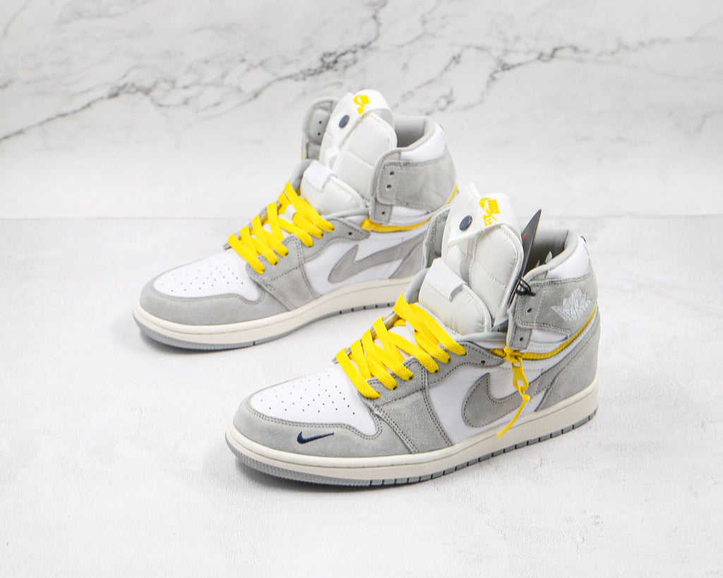 Designer Air Jordan 1 High Switch Ã¢â‚¬Å“Light Smoke GreyÃ¢â‚¬Â High Q ( Customs And Box ), Jordan 1 Sneakers Active