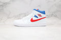 Designer Air Jordan 1 Mid White Blue Red BQ6472-164