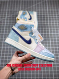 Designer Air Jordan 1 Zoom CMFT GLAMIlestine Blue DQ5091 041