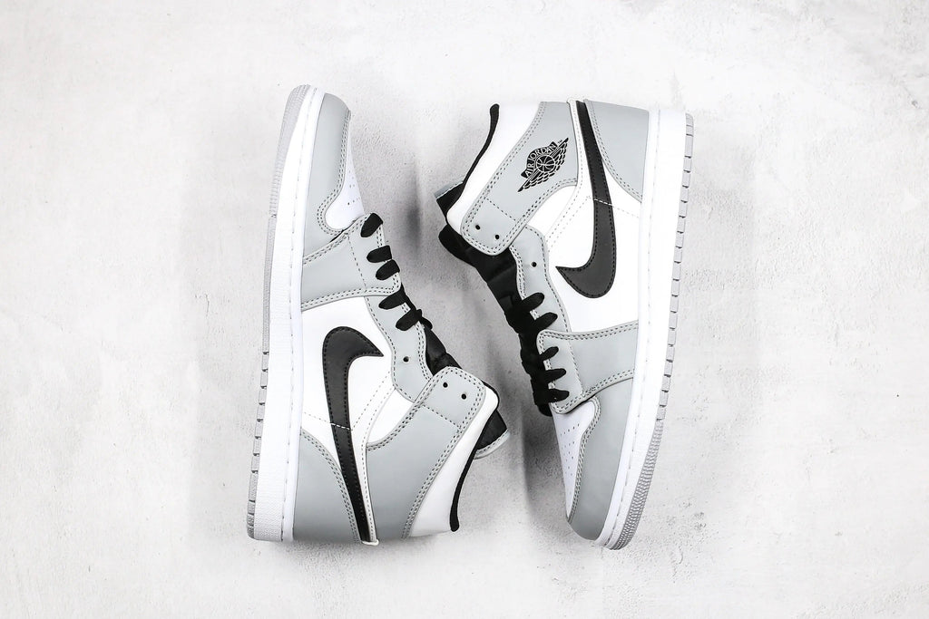 Designer Jordan 1 Mid Ã¢â‚¬Å“Light Smoke GreyÃ¢â‚¬Â High Q ( Customs And Box ), Jordan 1 Sneakers FREE SHIPPING