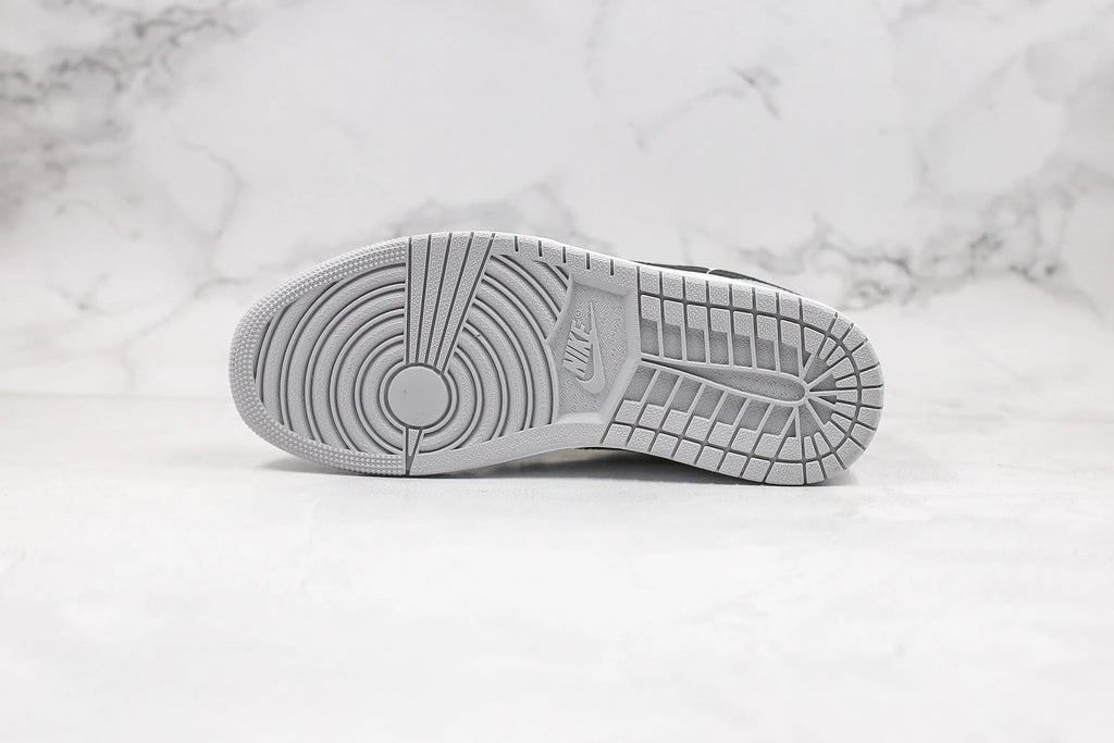 Designer Jordan 1 Mid Ã¢â‚¬Å“Light Smoke GreyÃ¢â‚¬Â High Q ( Customs And Box ), Jordan 1 Sneakers FREE SHIPPING