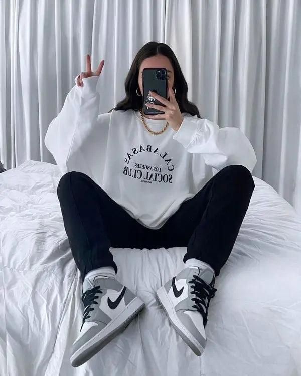 Designer Jordan 1 Mid Ã¢â‚¬Å“Light Smoke GreyÃ¢â‚¬Â High Q ( Customs And Box ), Jordan 1 Sneakers FREE SHIPPING