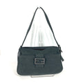 FENDI Shoulder Bag Jersey gray Mamma Bucket logo