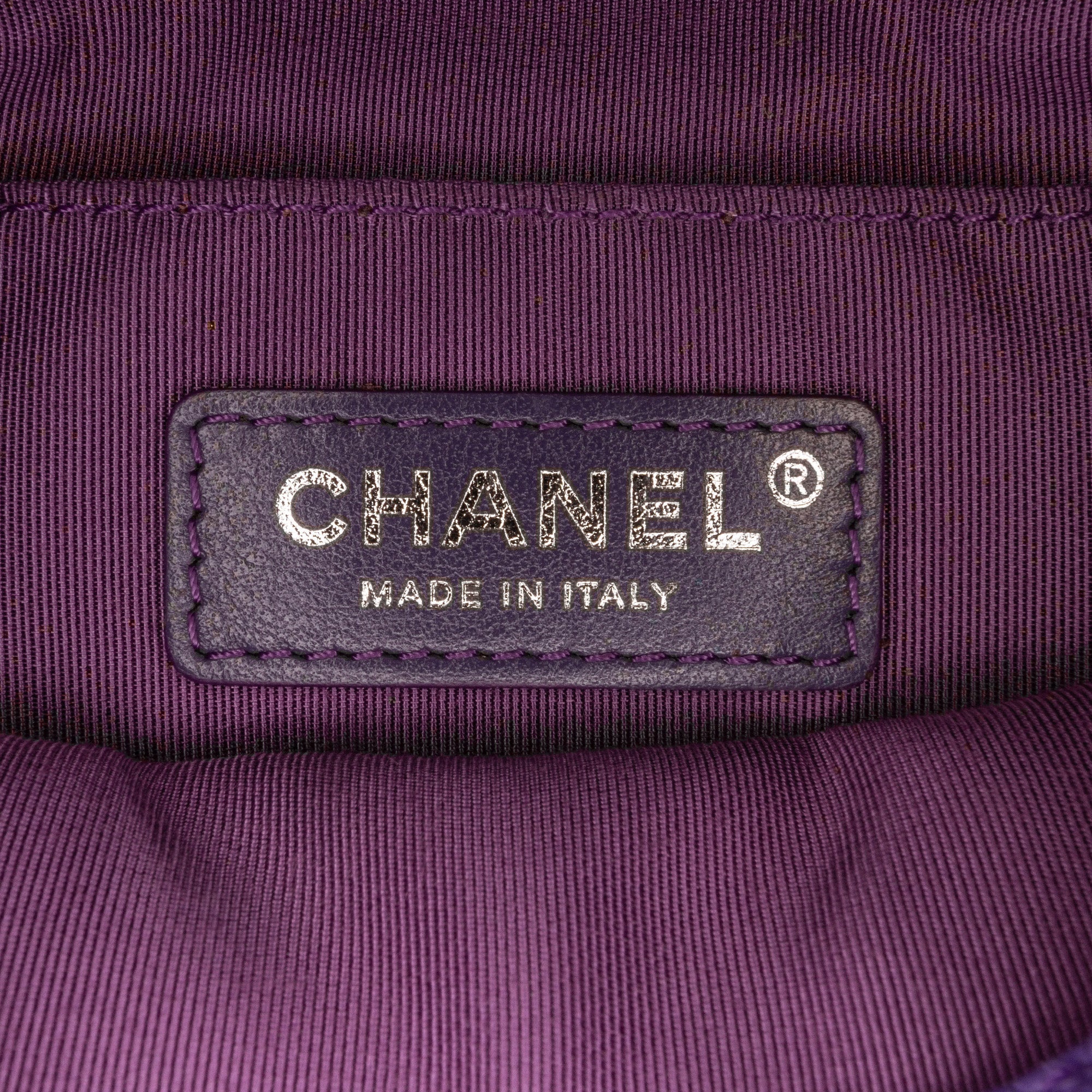 Chanel Incognito Flap Bag Mini Square Purple Caviar