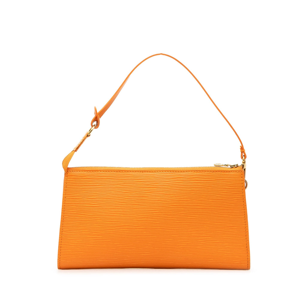 Orange Louis Vuitton Epi Pochette Accessoires Shoulder Bag