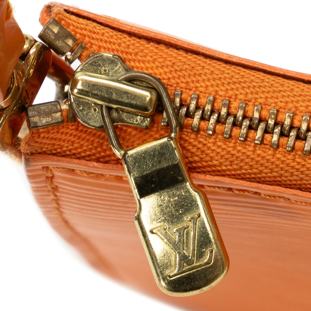 Orange Louis Vuitton Epi Pochette Accessoires Shoulder Bag