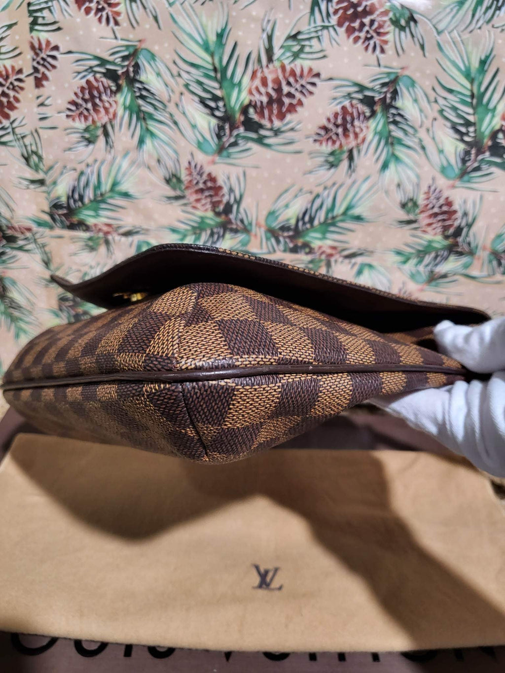Musette Salsa PM Damier Ebene Shoulder Bag