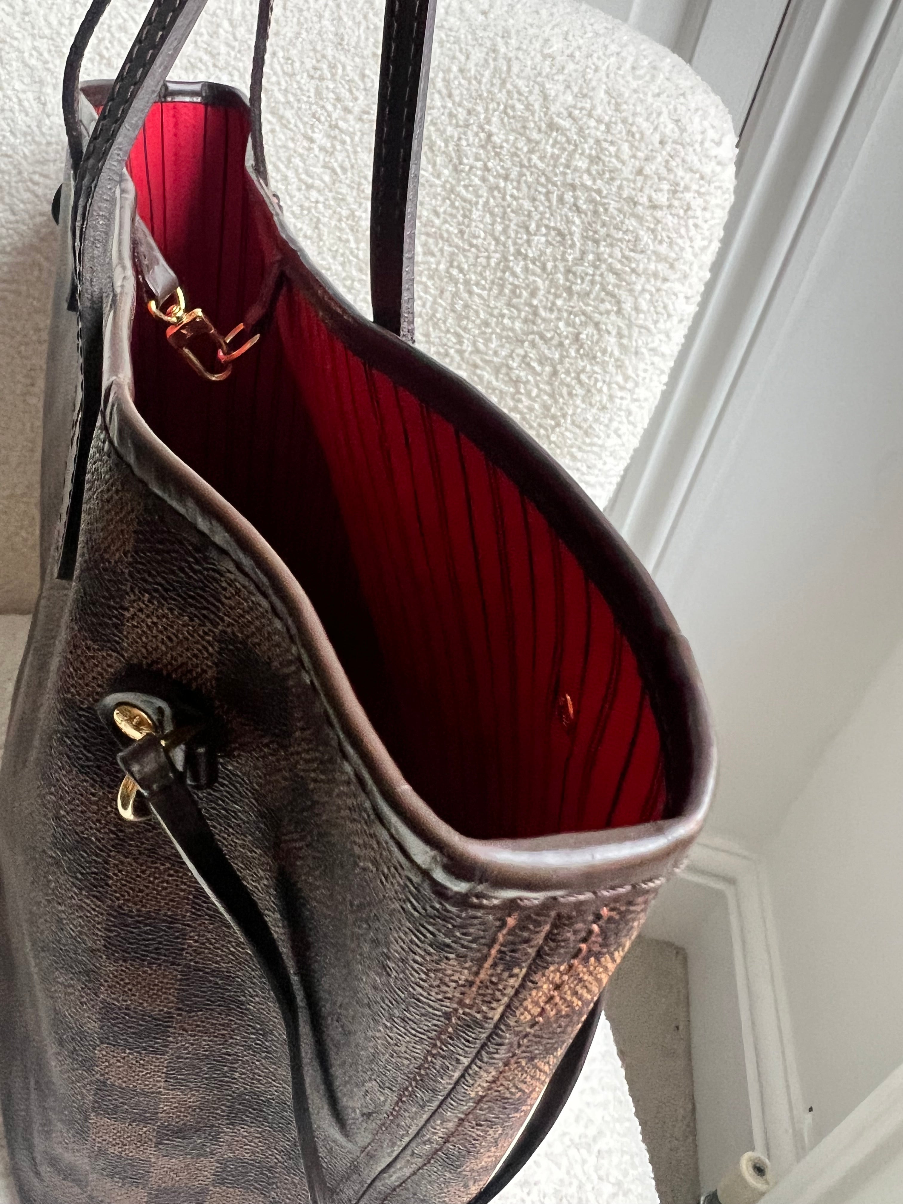 Louis Vuitton Neverfull MM Damier Ebene Cherry Interior (RRP £1,410)