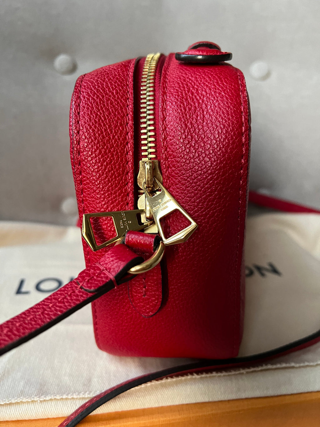 Louis Vuitton Saintonge Red Empreinte (RRP £1520)