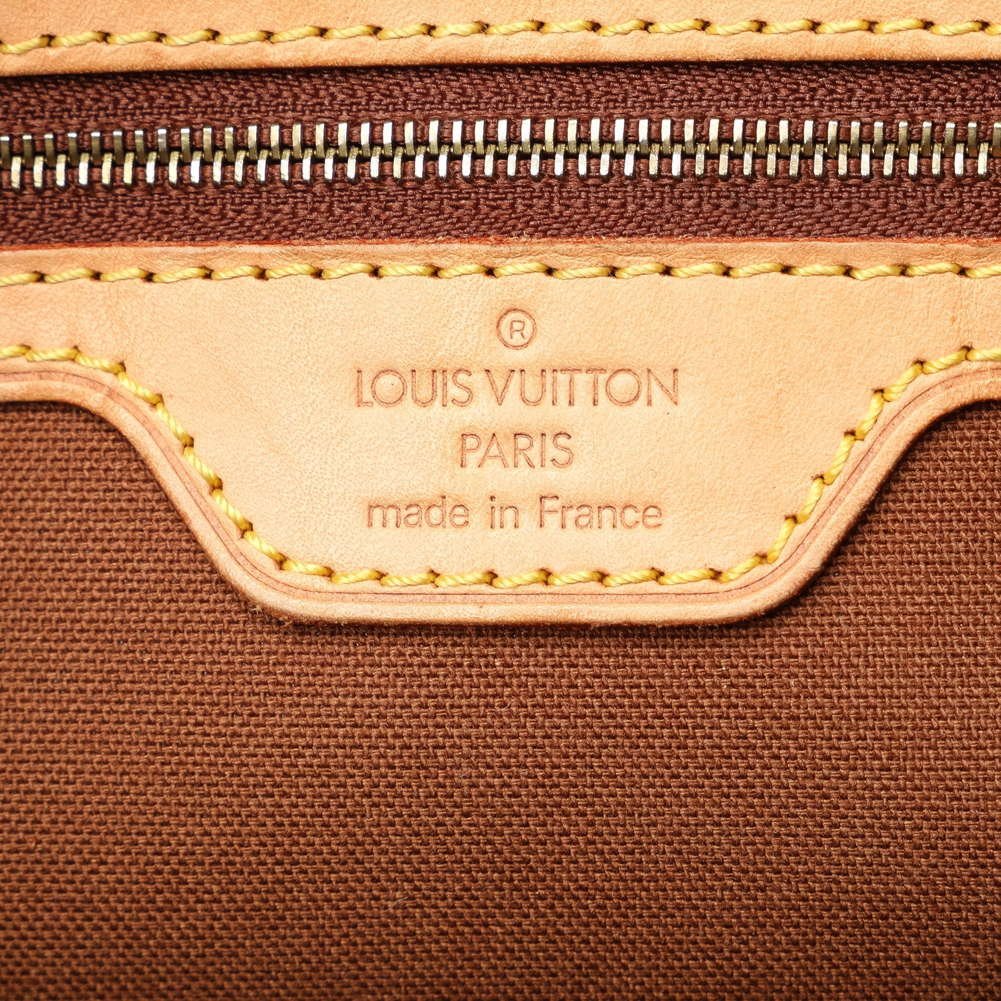 Brown Louis Vuitton Monogram Cabas Piano Tote Bag