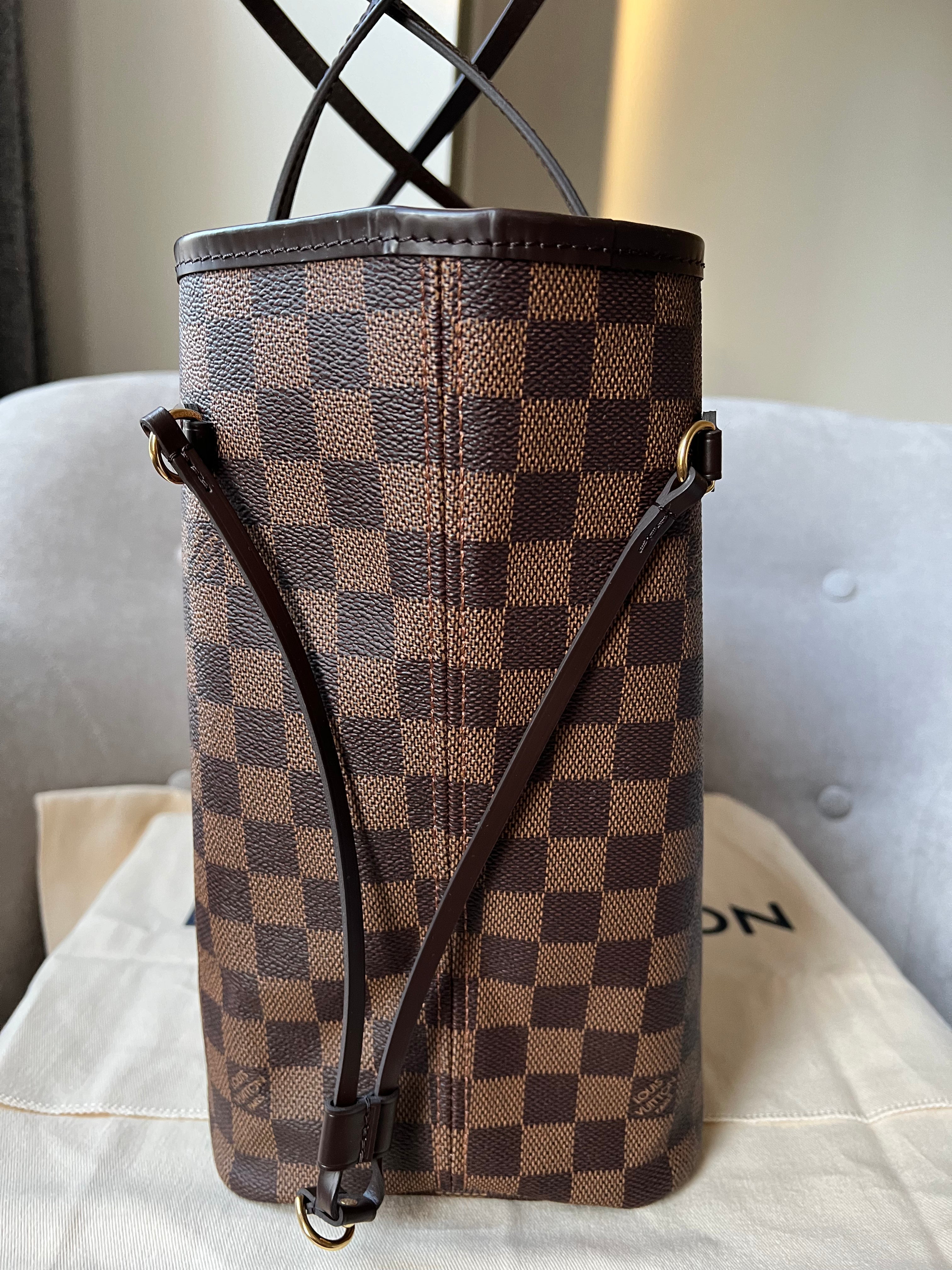 Louis Vuitton Neverfull MM Damier Ebene Rose Ballerine (RRP £1,410)