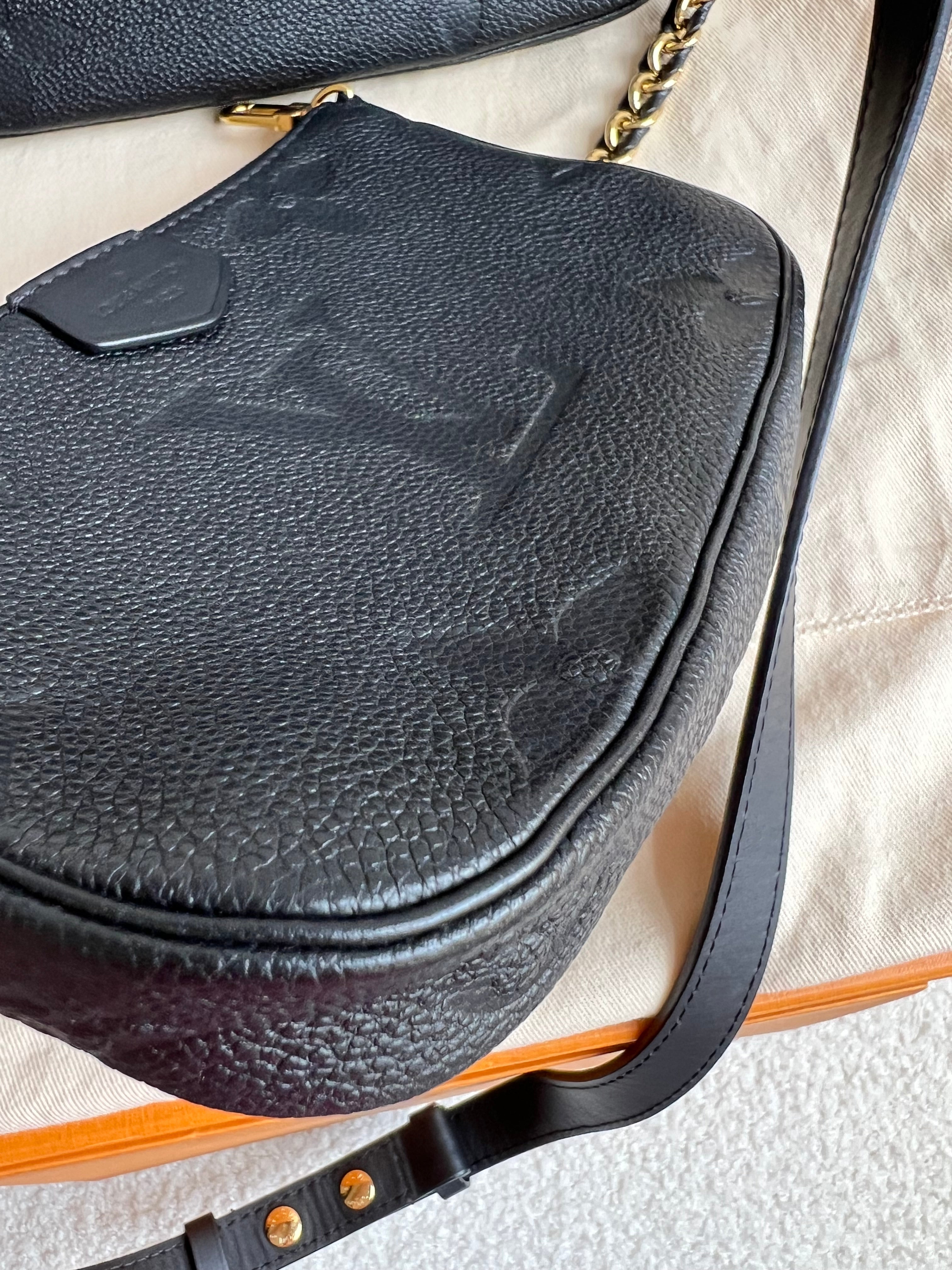 Louis Vuitton Multi Pochette Accessoires Black Empreinte (RRP £2140)
