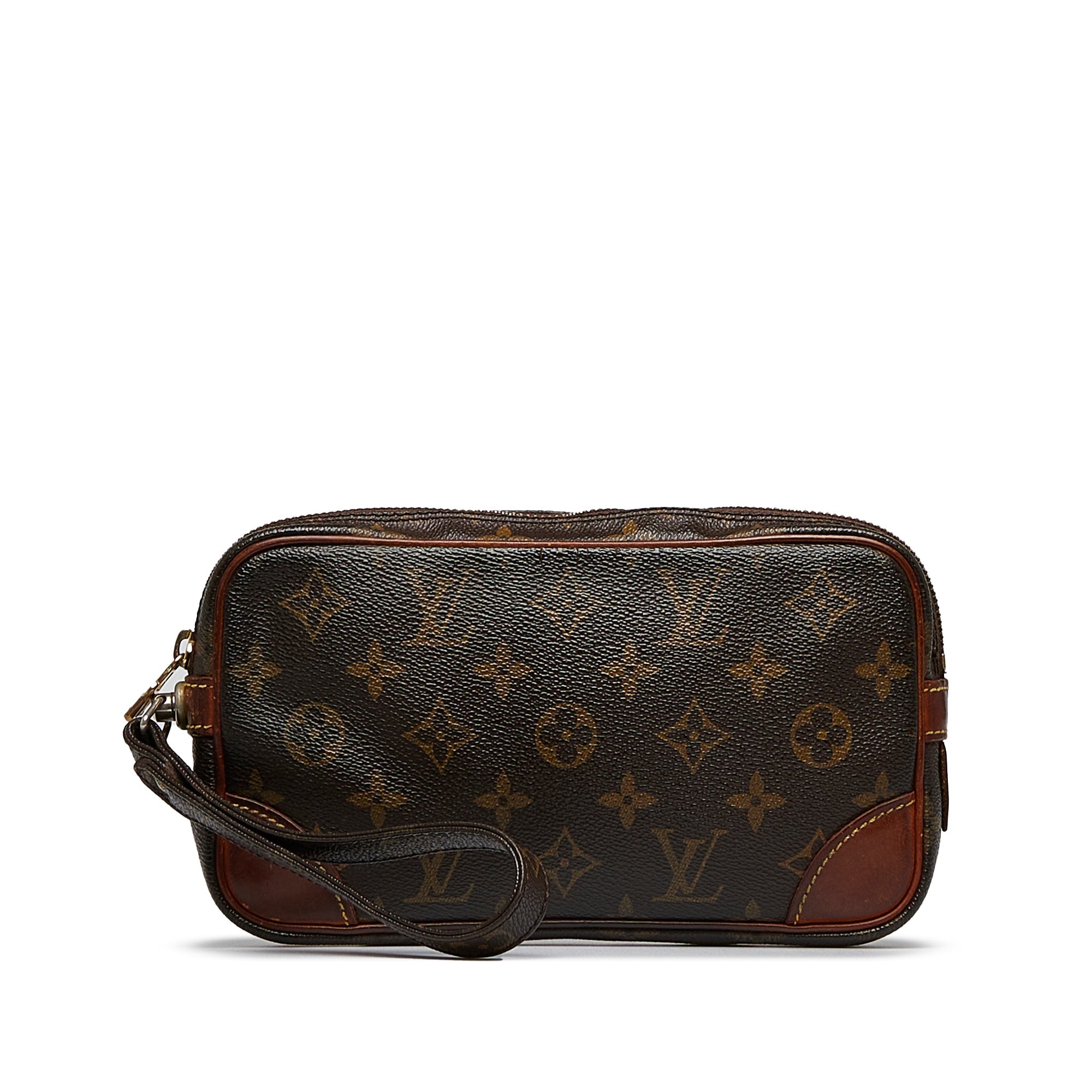 Louis Vuitton Marly Dragonne Clutch PM Monogram Canvas