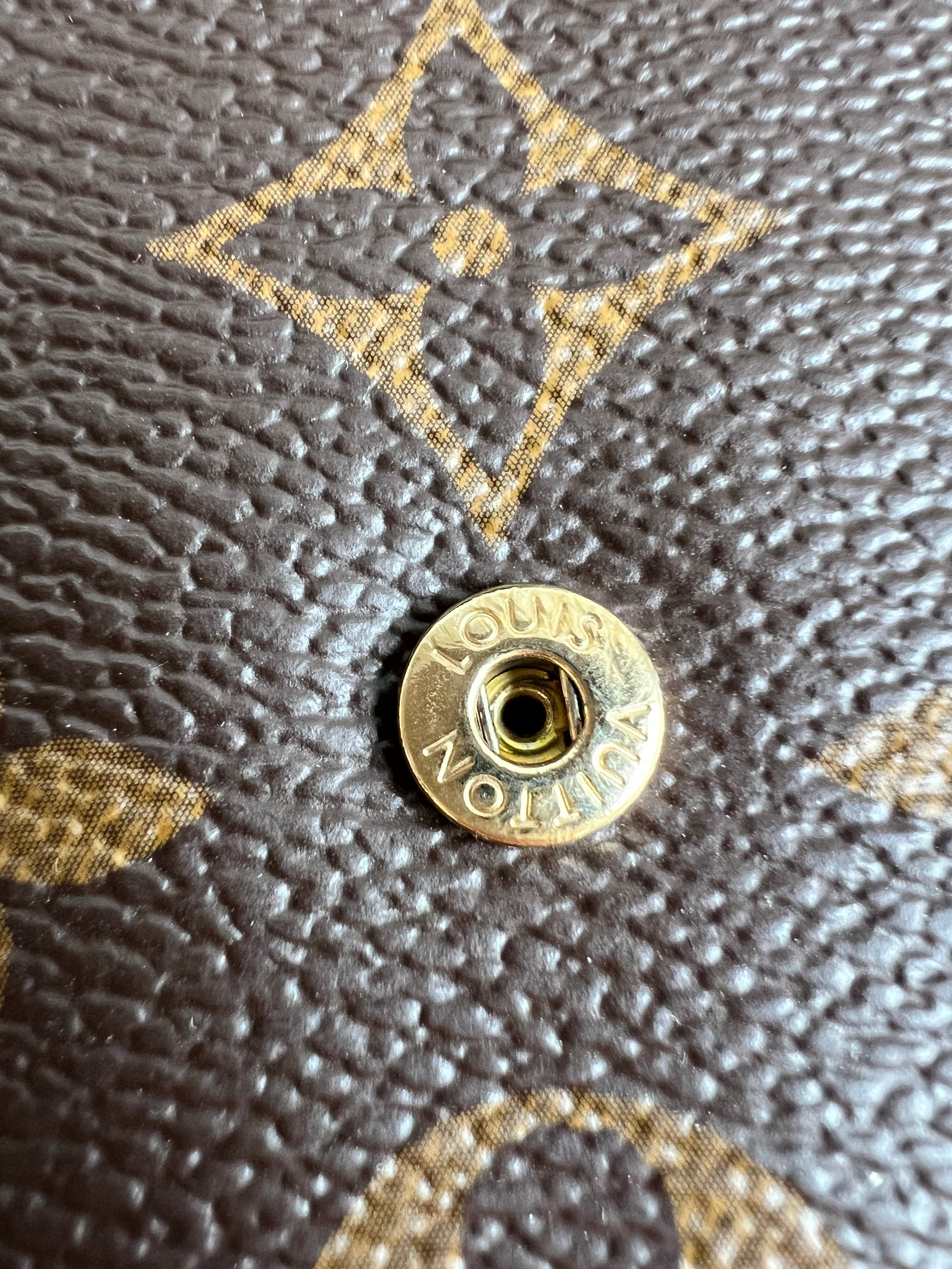 Louis Vuitton Sarah Wallet in reverse Monogram and Brown (RRP £550)