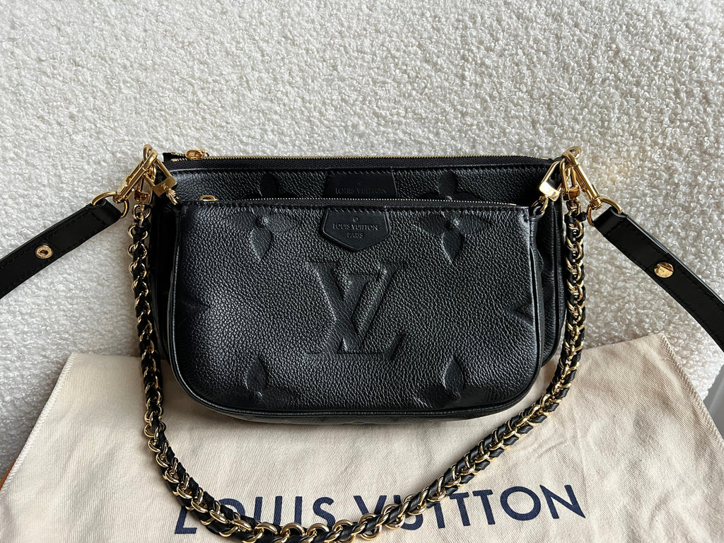 Louis Vuitton Multi Pochette Accessoires Black Empreinte (RRP £2140)