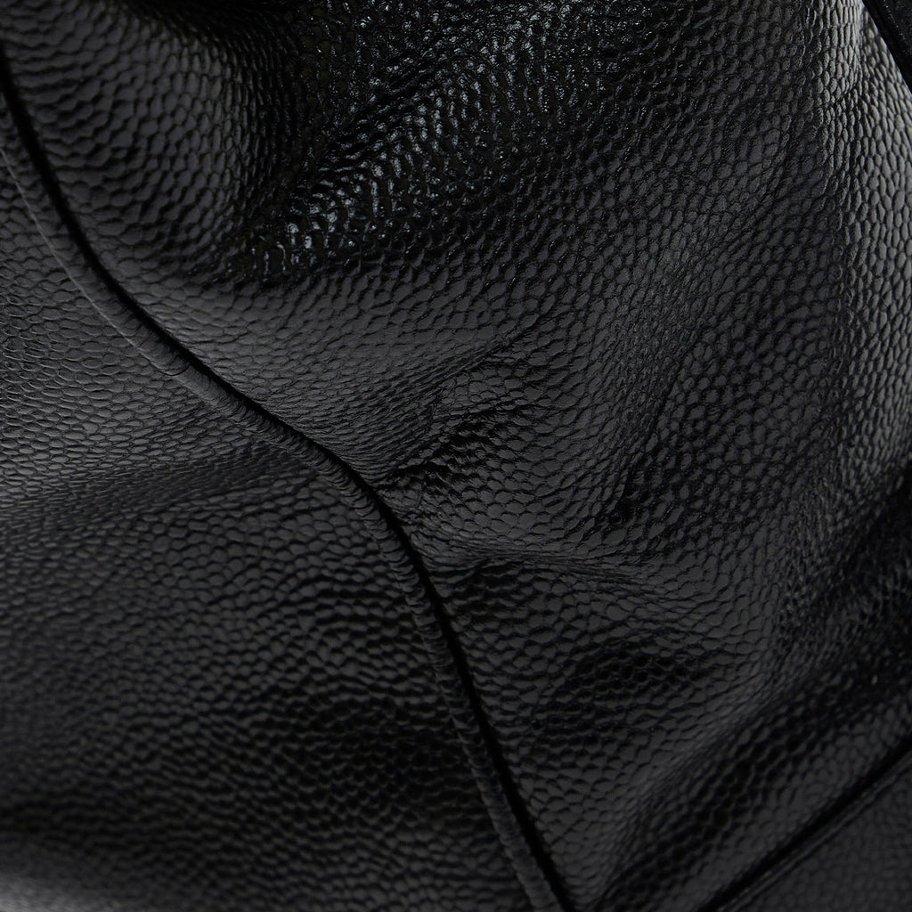 Black Chanel Caviar Chain Tote