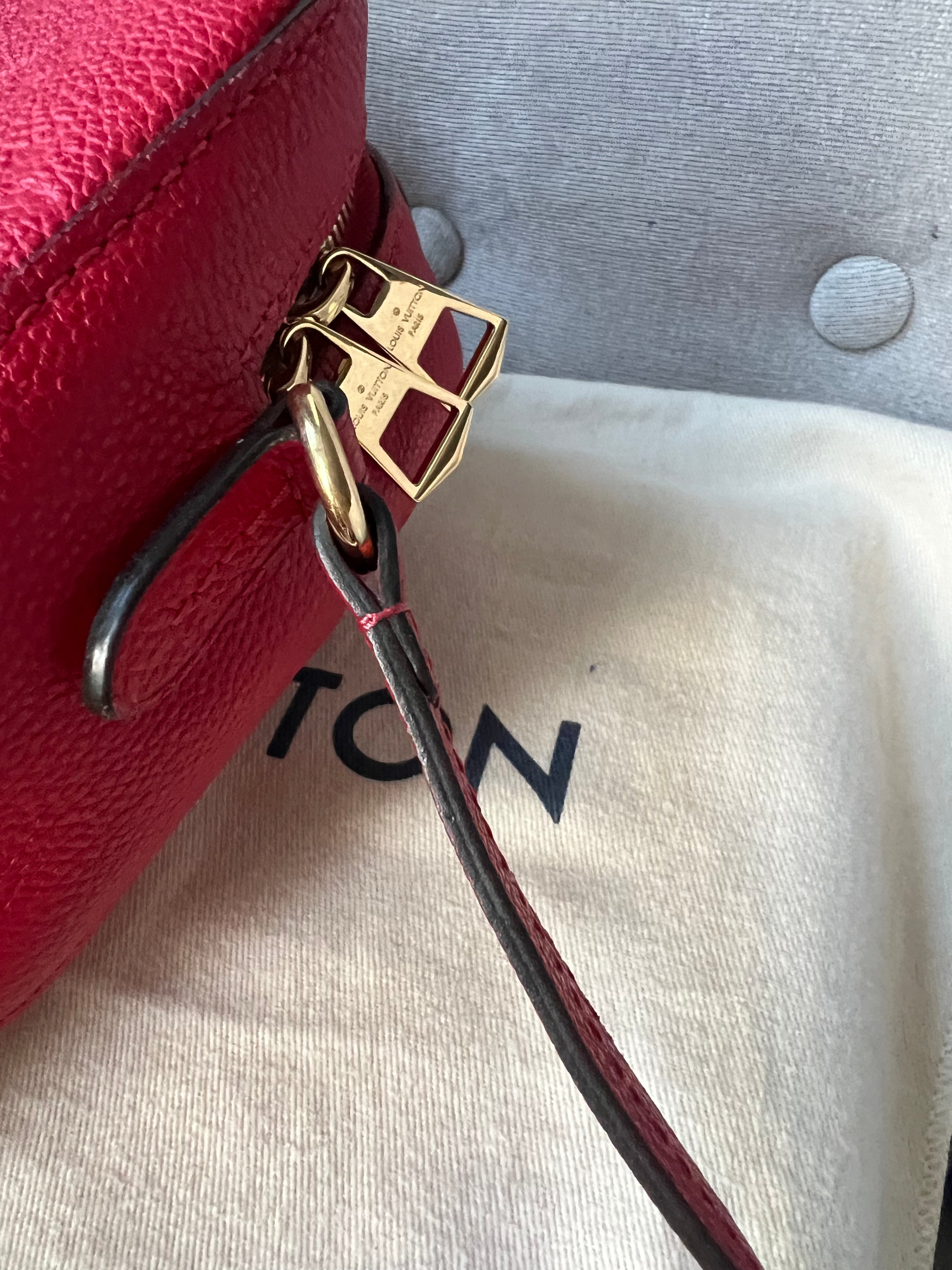 Louis Vuitton Saintonge Red Empreinte (RRP £1520)