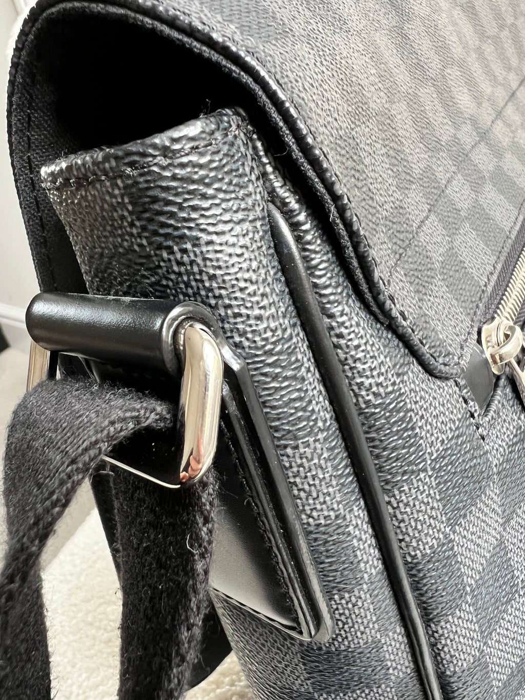 Louis Vuitton PM District Messenger Bag Damier Graphite