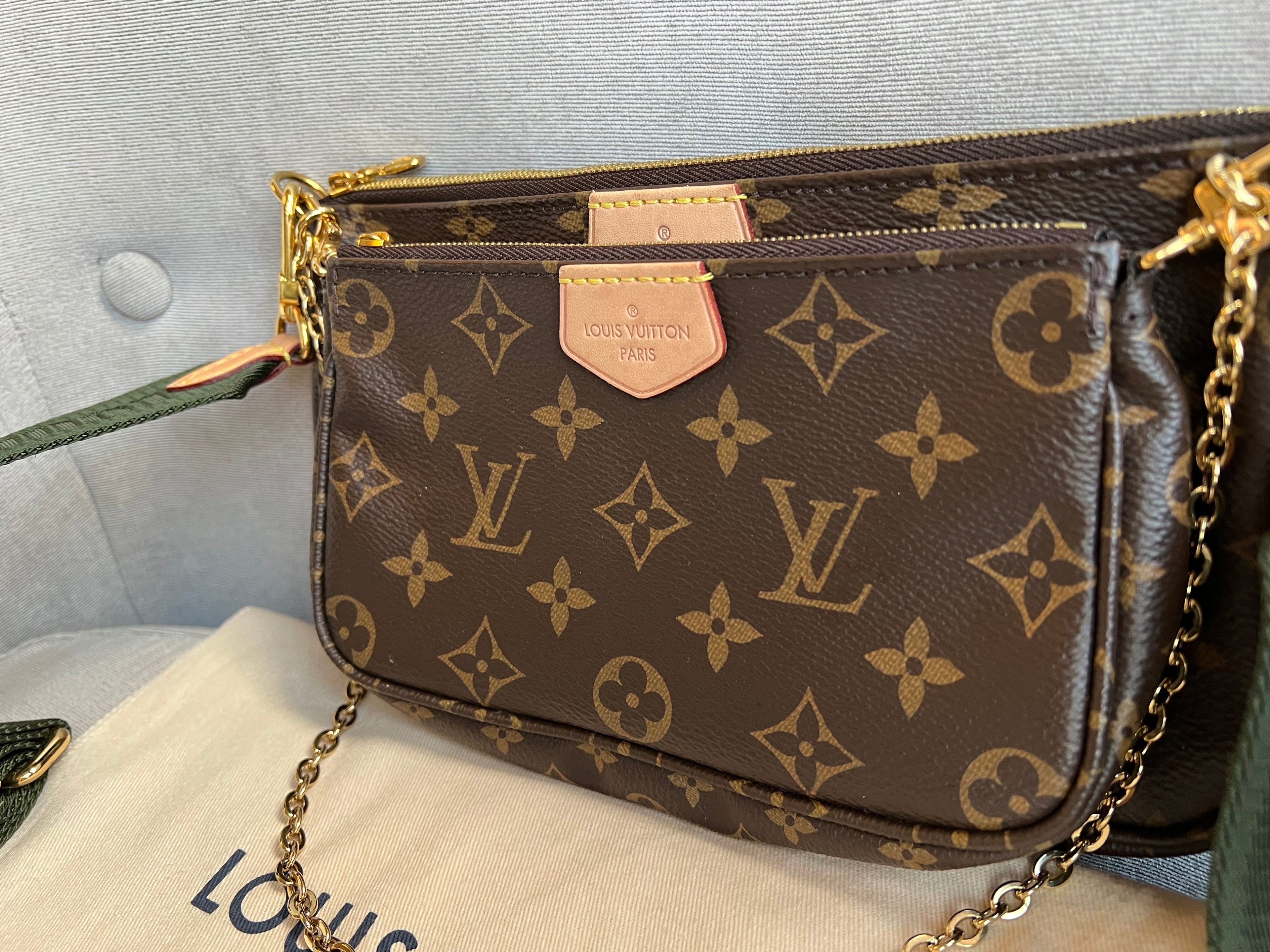 Louis Vuitton Multi Pochette Accessoires Khaki (RRP £1970)