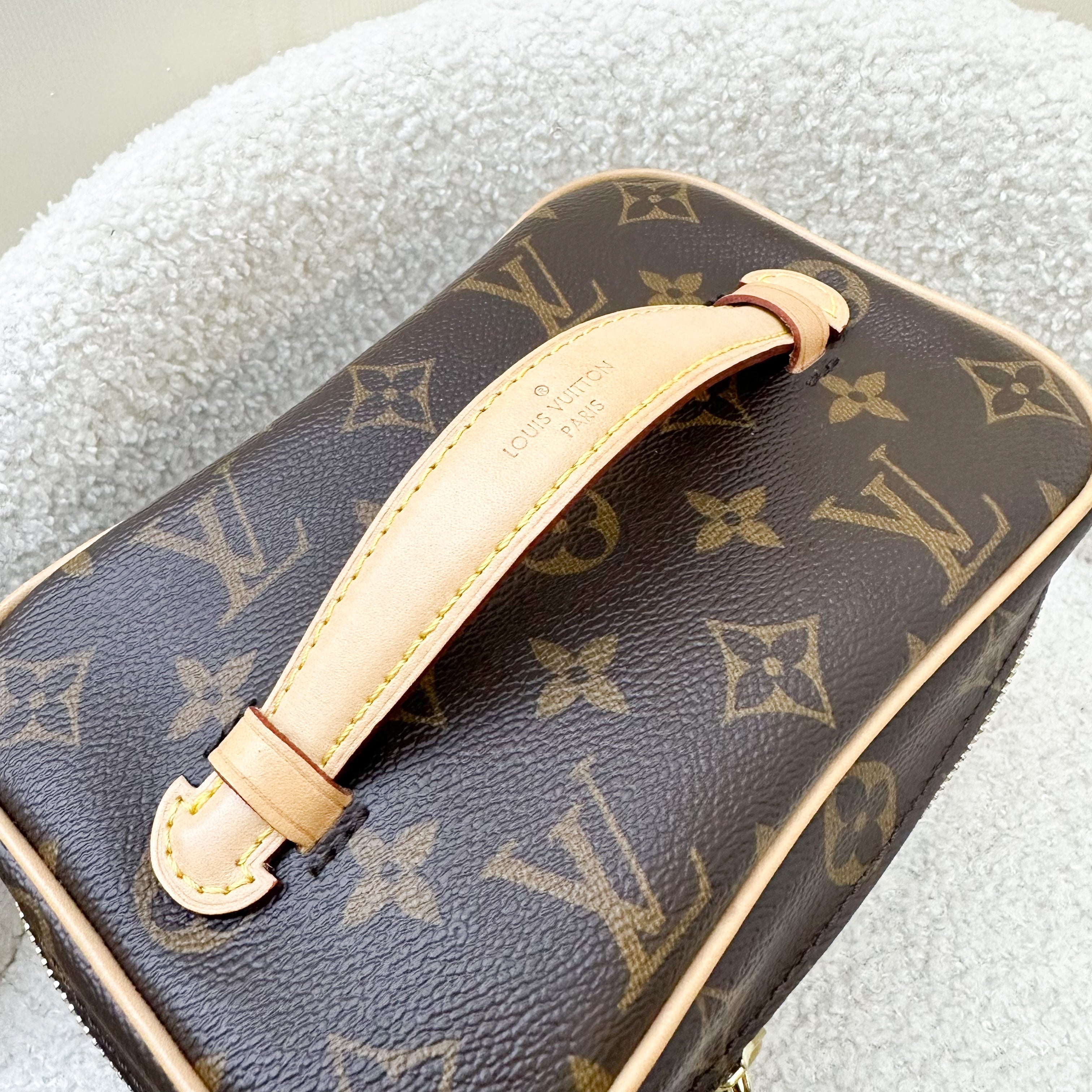 LV Nice Mini Toiletry Pouch in Monogram Canvas GHW