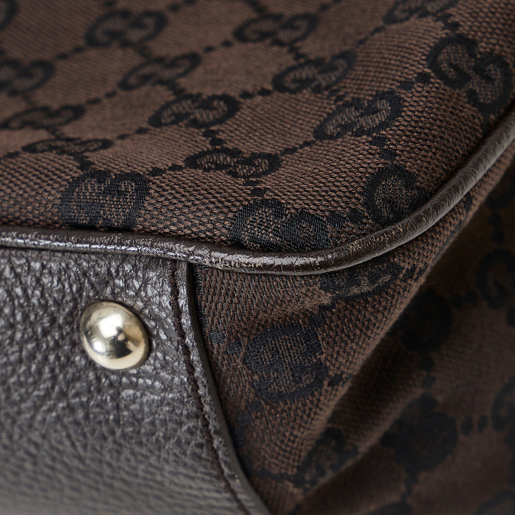 Brown Gucci GG Canvas Tote