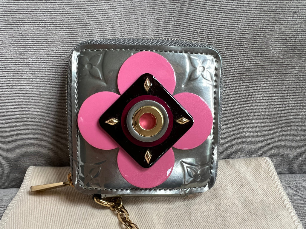 Louis Vuitton Porte Monnaie Carre Limited Edition Flower Vernis (RRP £425)