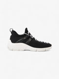 Prada Logo Knit Sneakers Black / White Cotton EU 37 UK 4