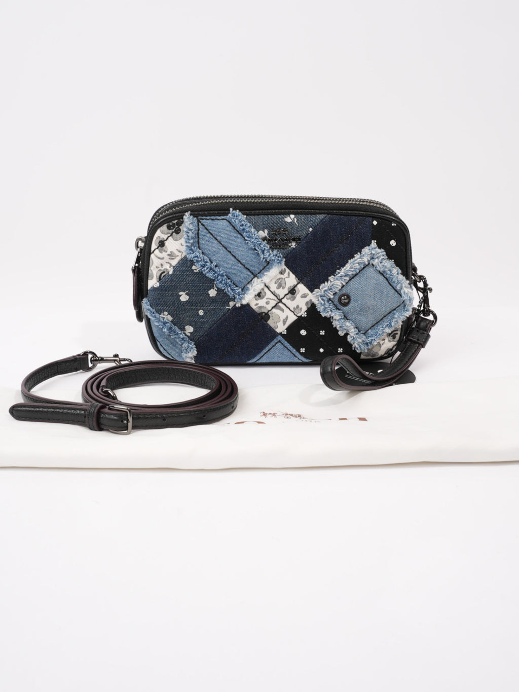 Coach Jes with Americana Patchwork Black / Blue Leather