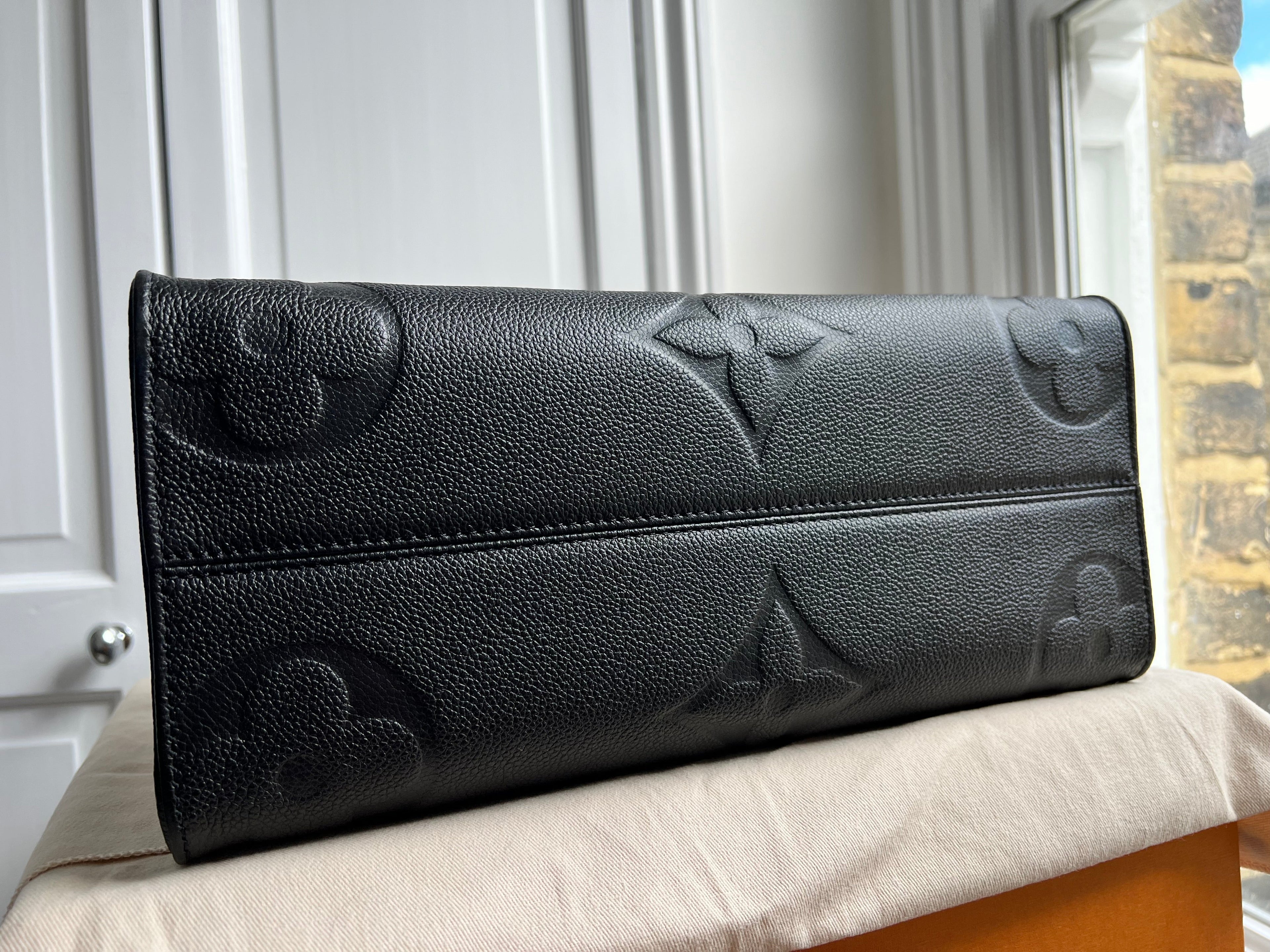 Louis Vuitton On the Go MM Black Empreinte (RRP £2,450)