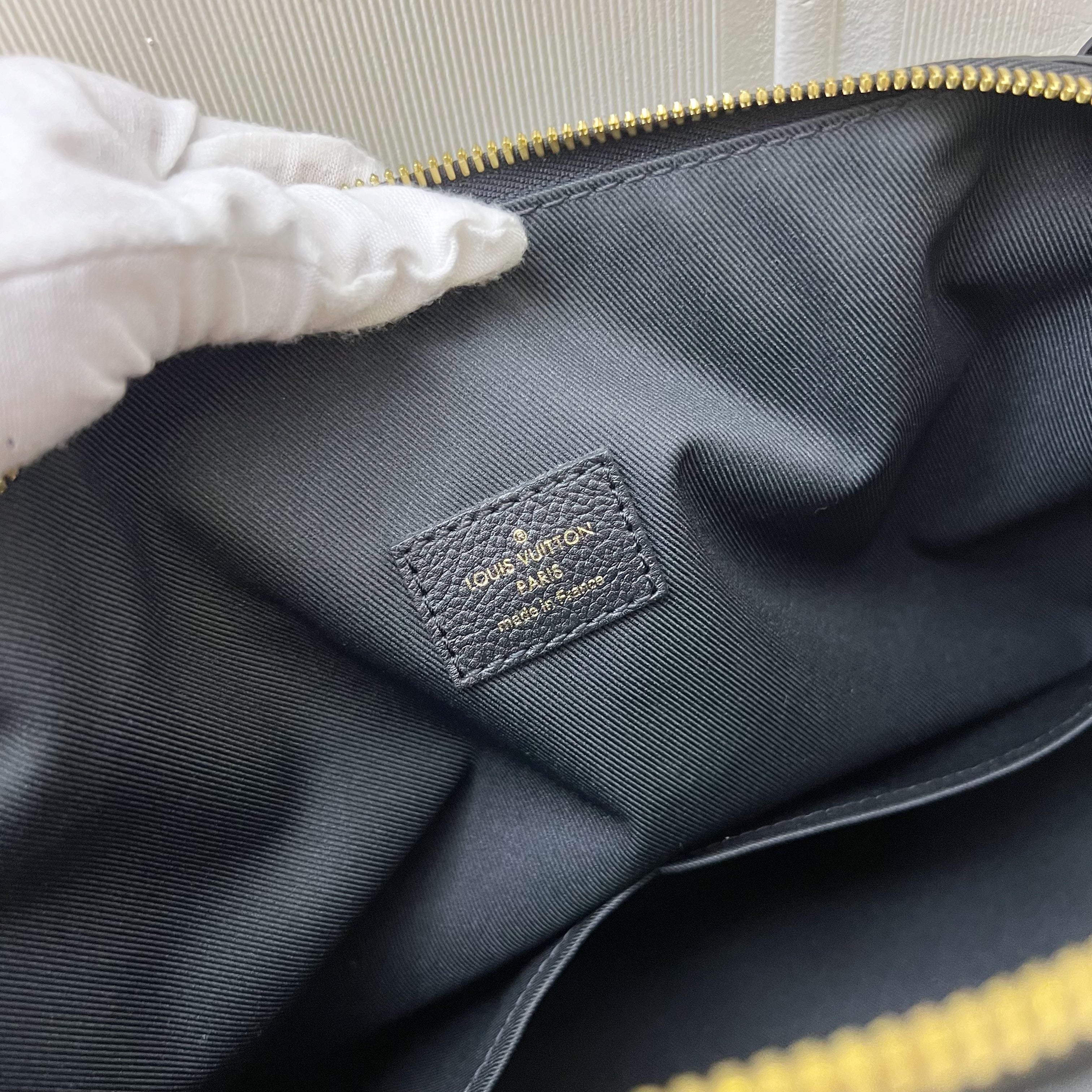 LV Ponthieu PM Bag in Black Empreinte Leather and GHW